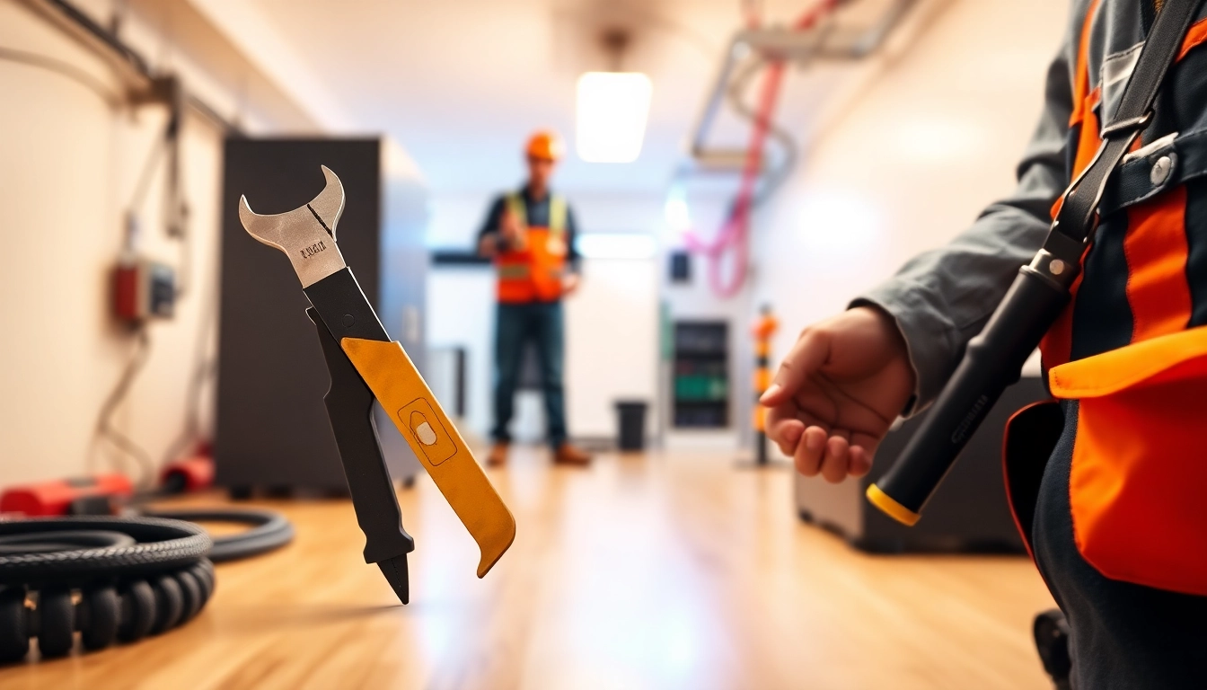 Emergency services by an Elektriker Notdienst technician assisting in a home setting.