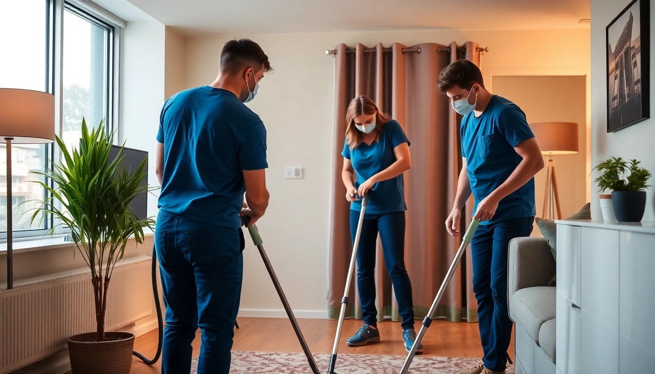 Professional bond cleaning in Logan, showcasing a dedicated team ensuring complete home cleanliness and satisfaction.