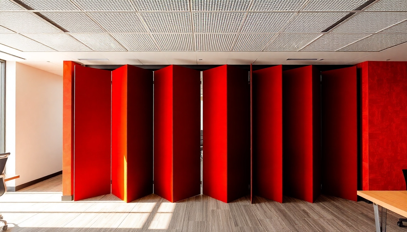 Creating a flexible workspace with a Folding Partition Wall that enhances privacy and aesthetic appeal.