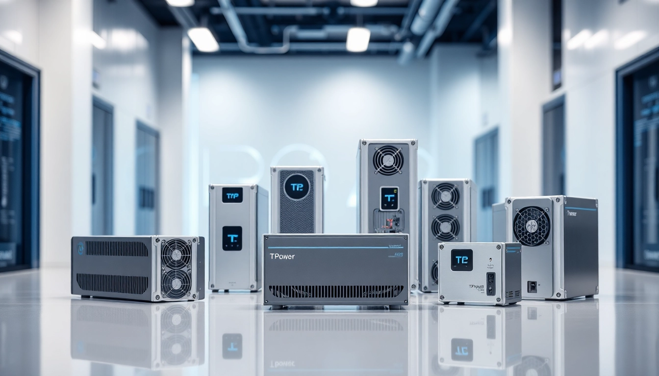 Showcase of TPower devices, emphasizing sleek designs and modern technology.