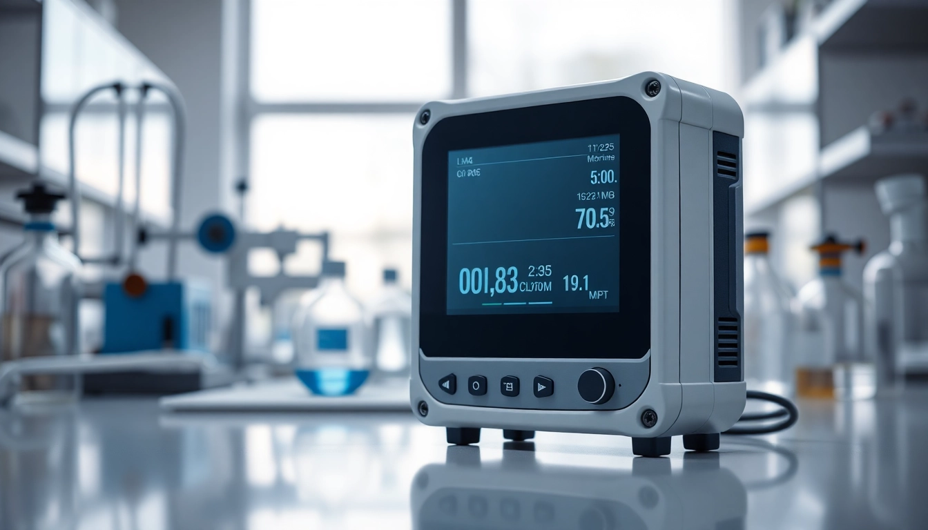 Hydrogen Chloride monitor in a modern laboratory setting highlighting safety and precision.