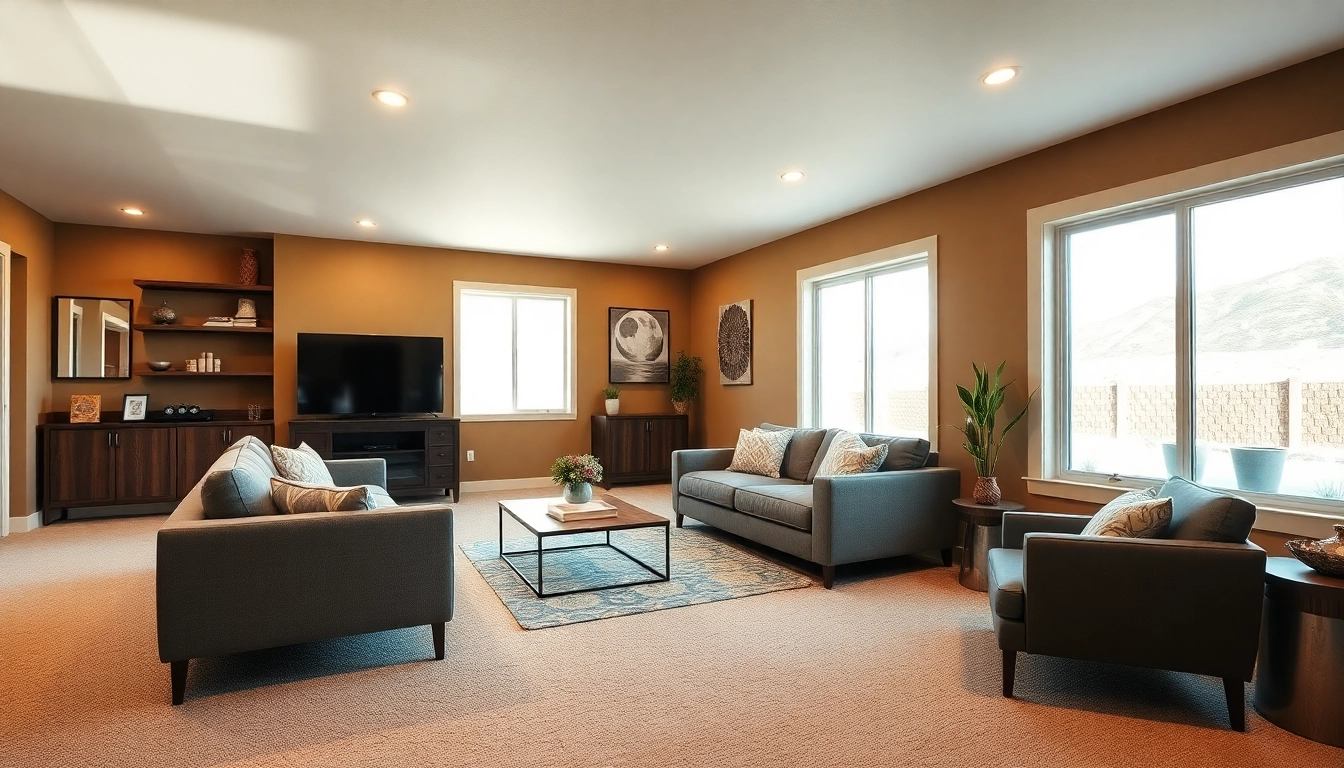 Transform your basement remodeling utah into a cozy living space with modern design aesthetics.