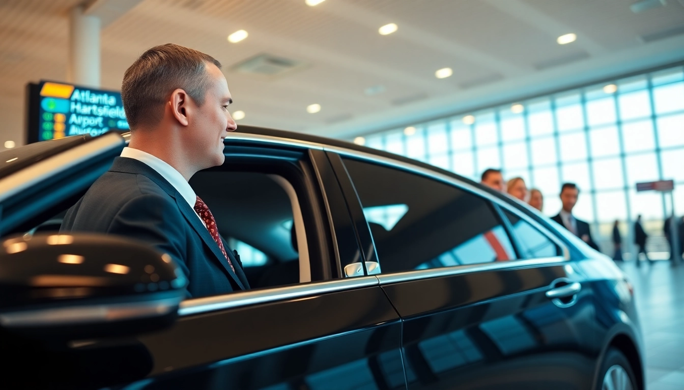 Reliable car service Atlanta airport welcomes travelers with a professional chauffeur and a luxury vehicle.