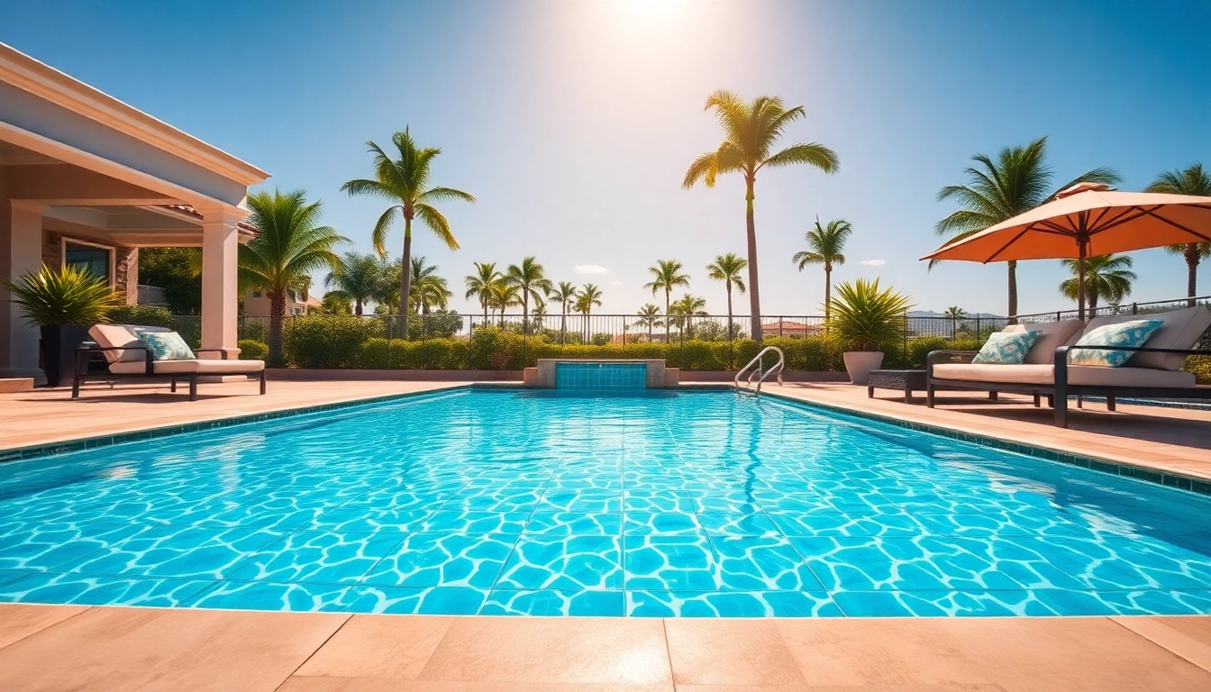 Stunning pool remodel revealing a luxurious transformation with modern designs and sparkling water.