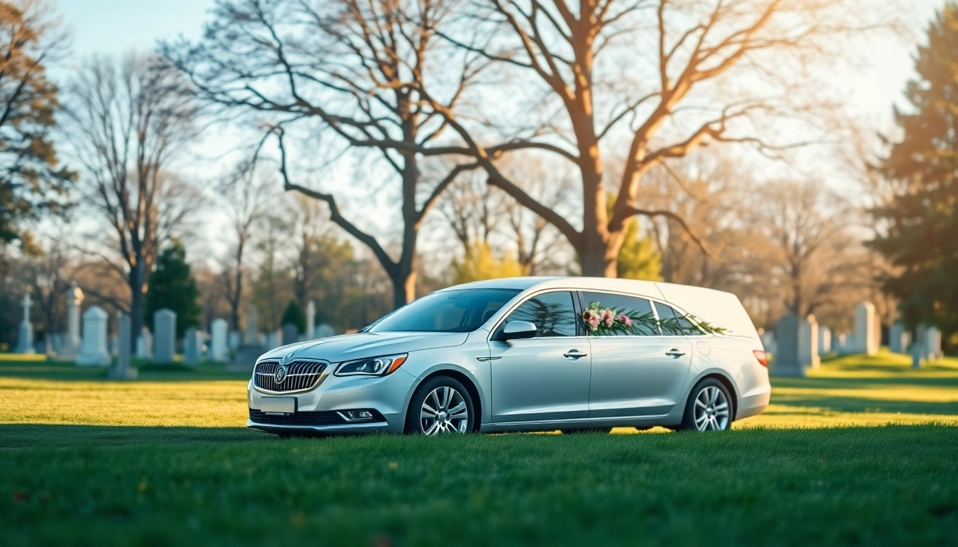 Organize Transport umrlih iz Svicarske with a respectful vehicle in a tranquil cemetery.