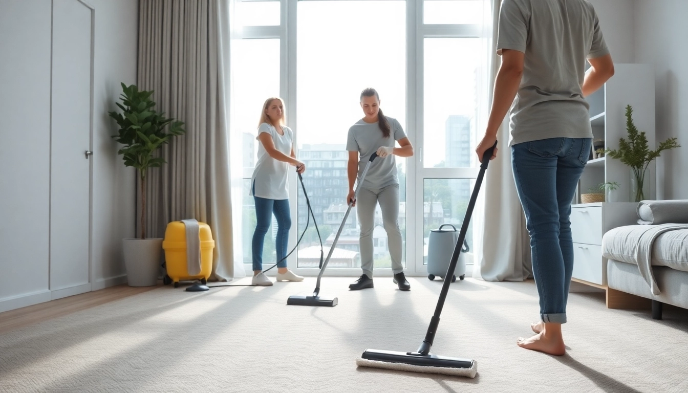 Efficient bond cleaning Logan team working on an apartment with a spotless finish.