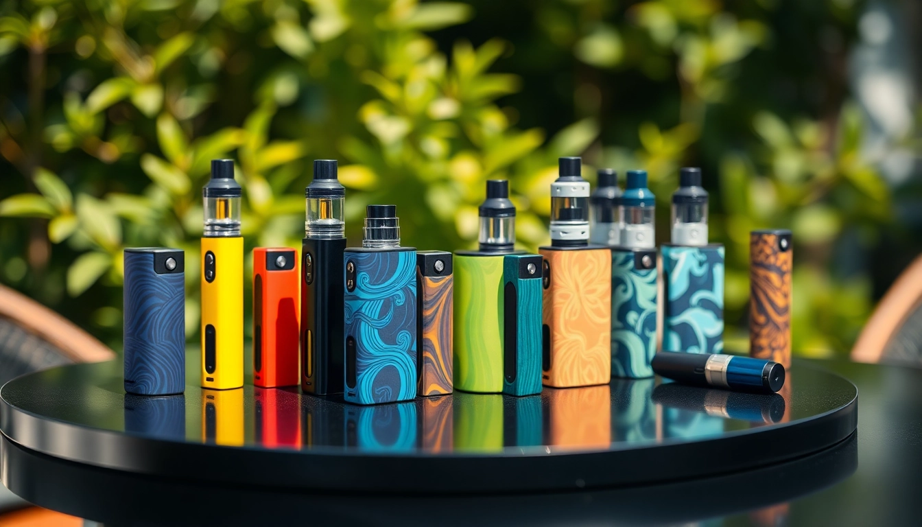 Explore the best disposable vape options showcased in a stylish setting with vibrant colors.