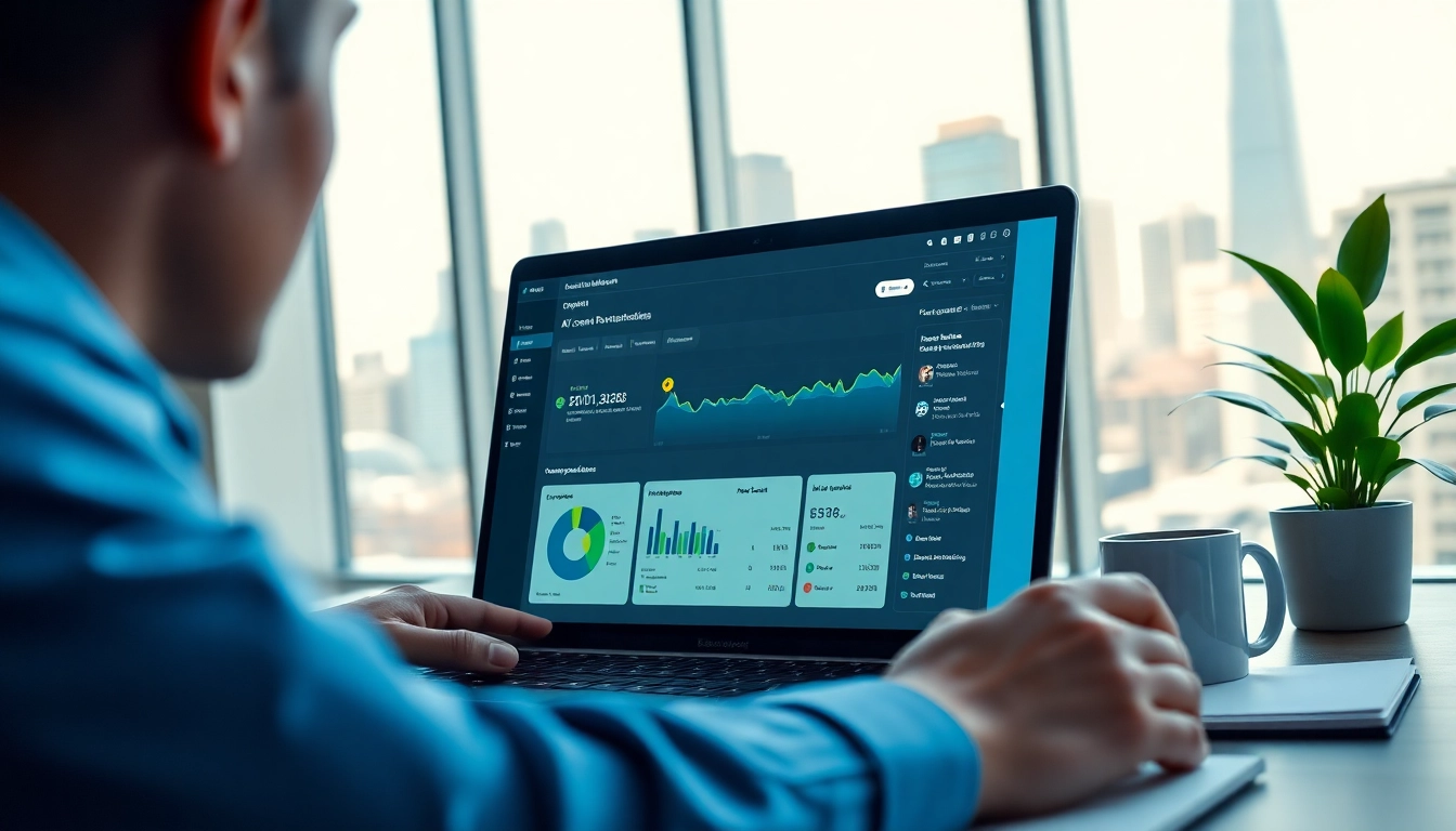 Marketer engaging with an AI content marketing platform to enhance content strategies.