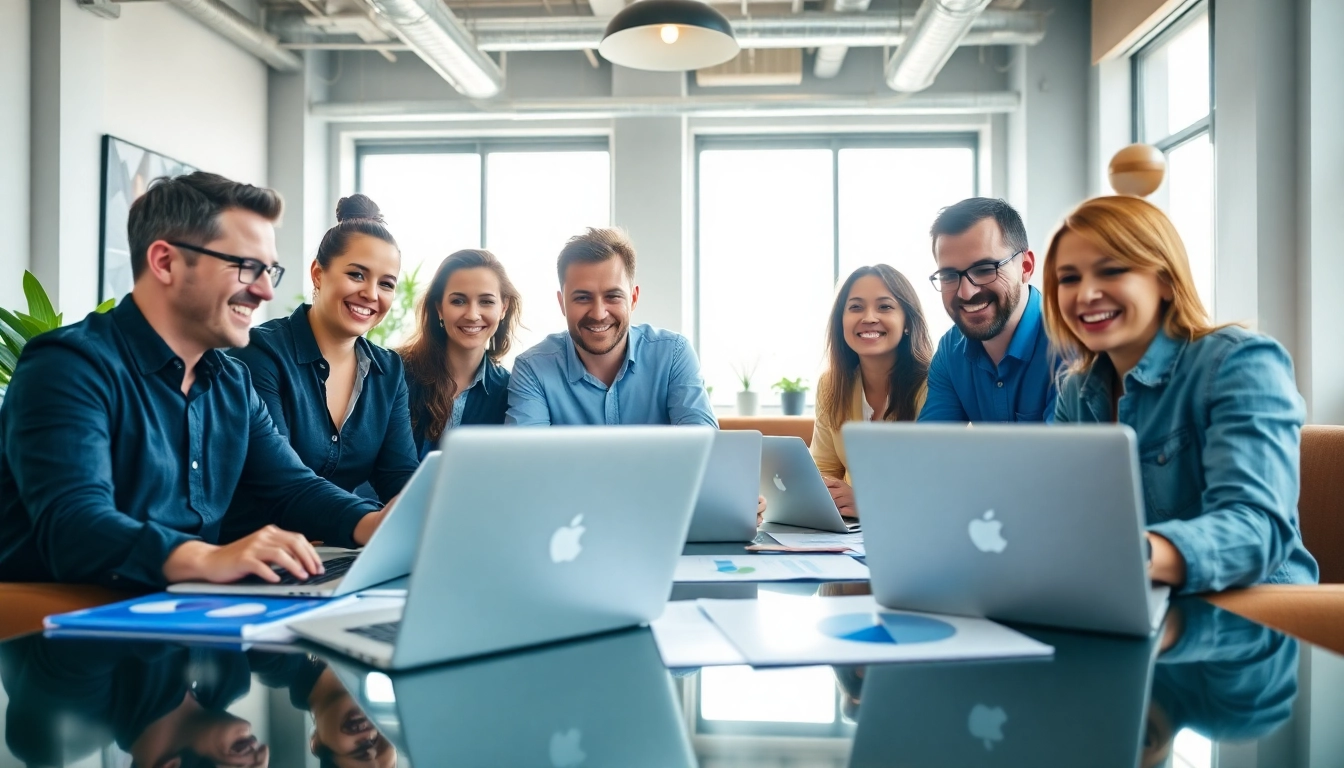Effective Google Ads Edmonton strategies being developed by a professional team in a modern office.