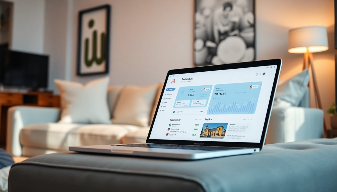 Transform user experience with Airbnb smart assistant dashboard displayed in a modern living room.