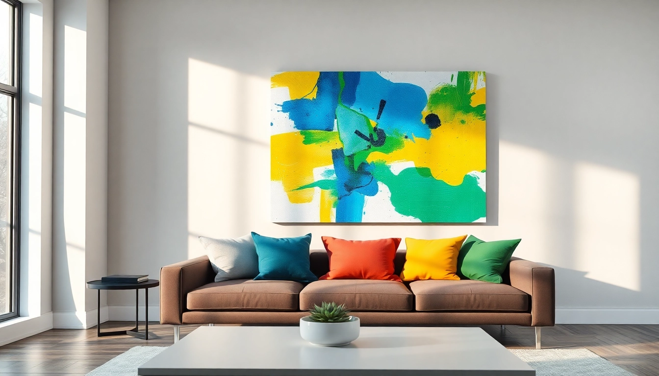 Enhance your decor with a stunning canvas print for wall featuring vibrant abstract art.