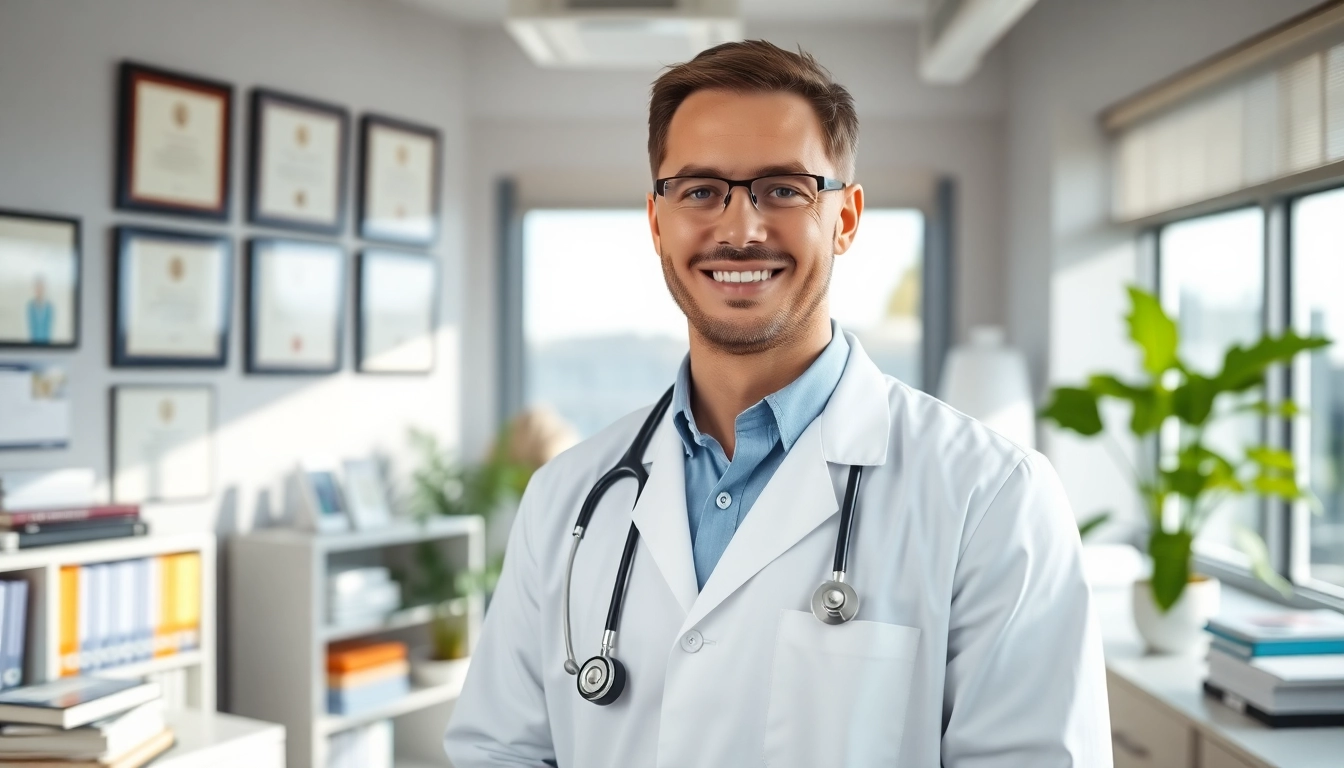 Ryon Parker MD providing compassionate care in a modern medical setting.